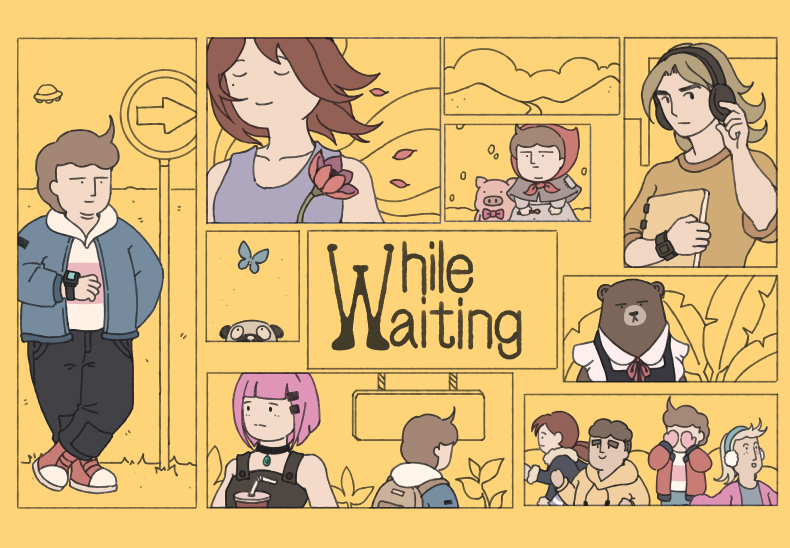 while waiting